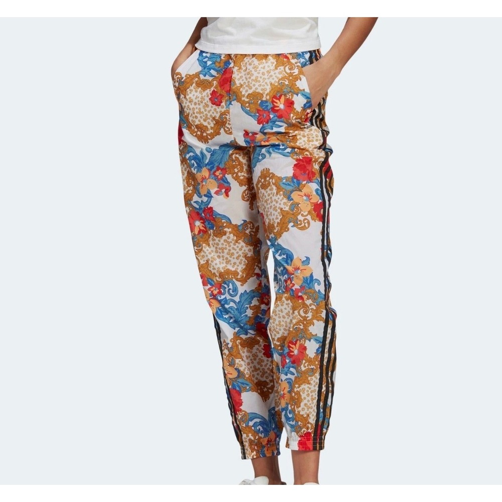 Adidas HER Studio London Floral Baroque Track Pants Joggers Multicolor Small NEW